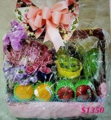 CODE 51798 - Seasonal Fruit and Flower Hamper